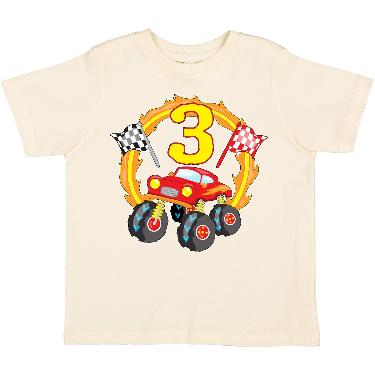 Inktastic Monster Truck 3rd Birthday Toddler T-Shirt Birthdays Third 3 Three Old - Picture 10 of 15