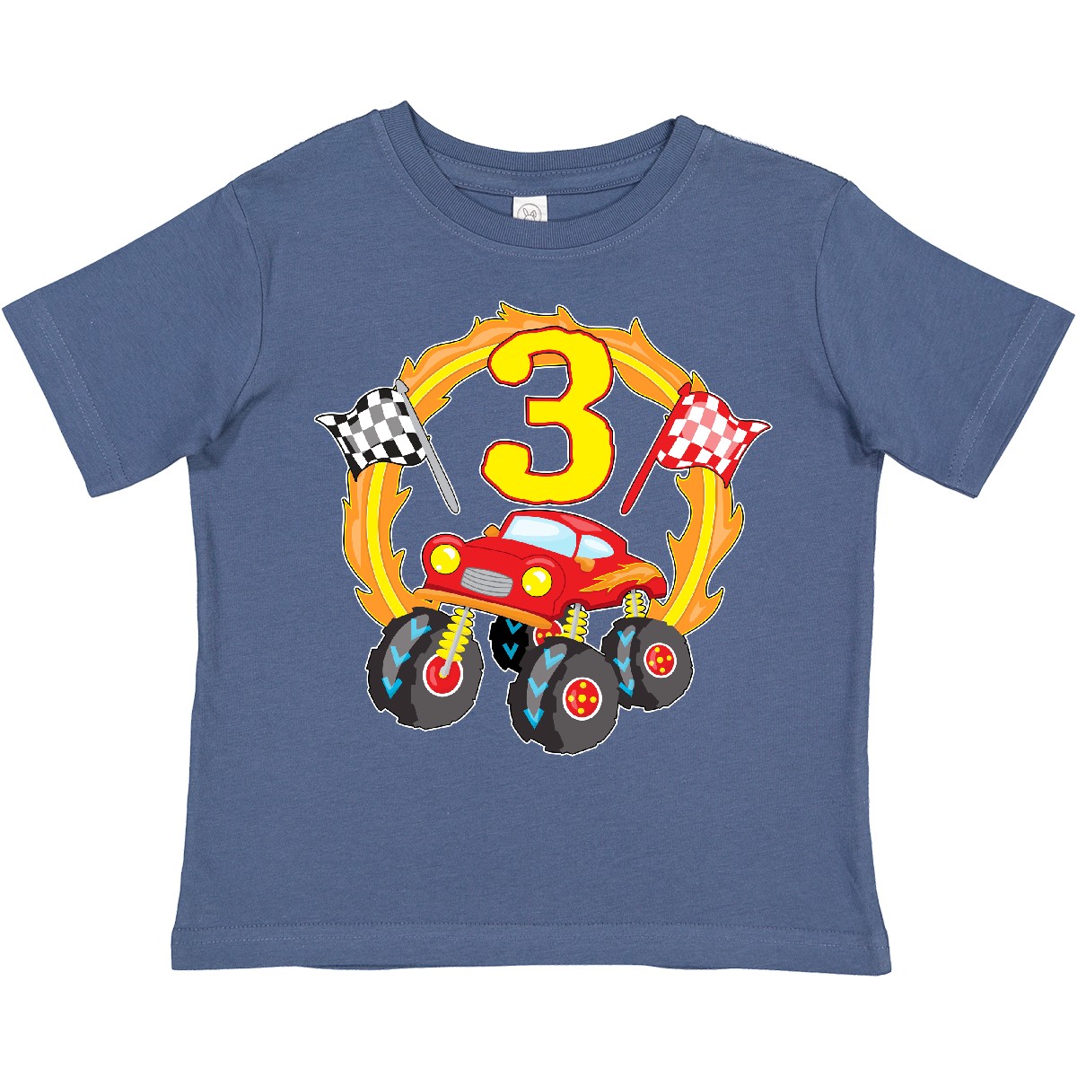 Inktastic Monster Truck 3rd Birthday Toddler T-Shirt Birthdays Third 3 Three Old - Picture 7 of 15