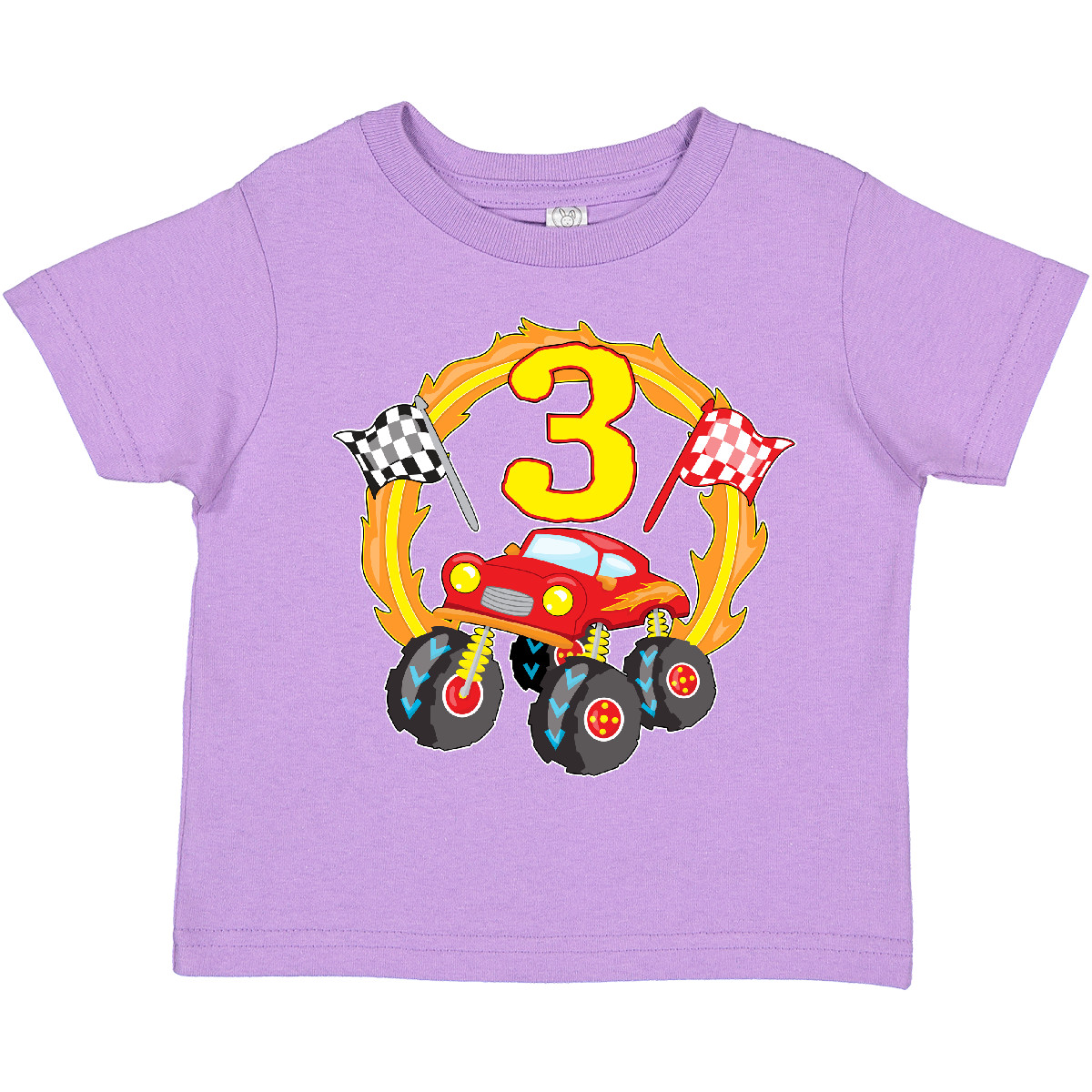 Inktastic Monster Truck 3rd Birthday Toddler T-Shirt Birthdays Third 3 Three Old - Picture 9 of 15