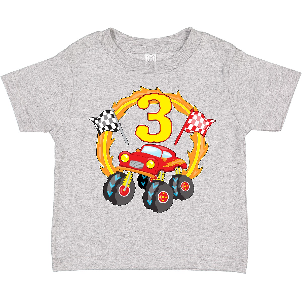 Inktastic Monster Truck 3rd Birthday Toddler T-Shirt Birthdays Third 3 Three Old - Picture 3 of 15