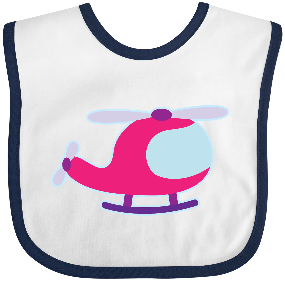 Inktastic Helicopter Pink Girls Baby Bib Copter Whirlybird Childs Cute Clothing - 第 7/9 張圖片