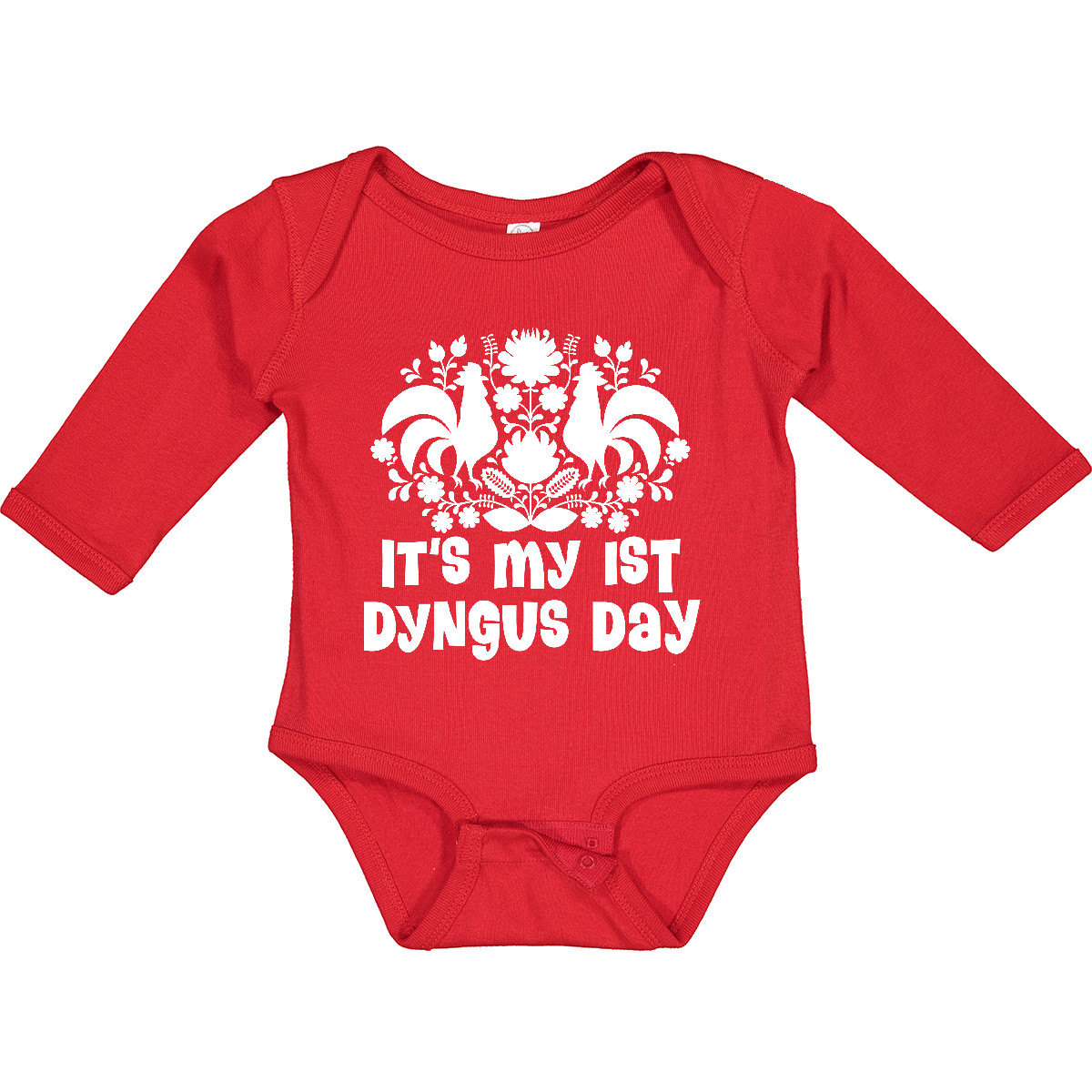 Inktastic 1st Dyngus Day Polish American Long Sleeve Creeper Dingus Poland After