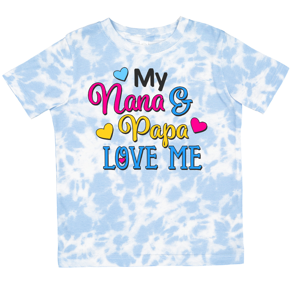 Inktastic My Nana And Papa Love Me With Hearts Toddler T-Shirt Family Cute Child - Picture 10 of 11