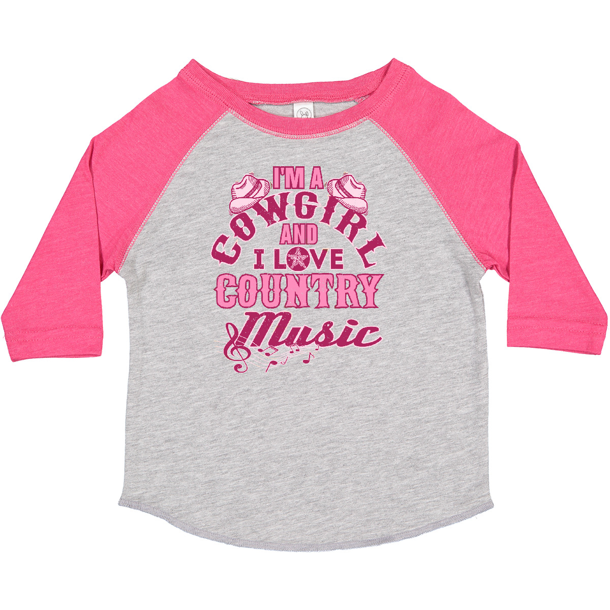 Inktastic I Love Country Music Cowgirl Toddler T-Shirt Country-western Clothing - Picture 6 of 9