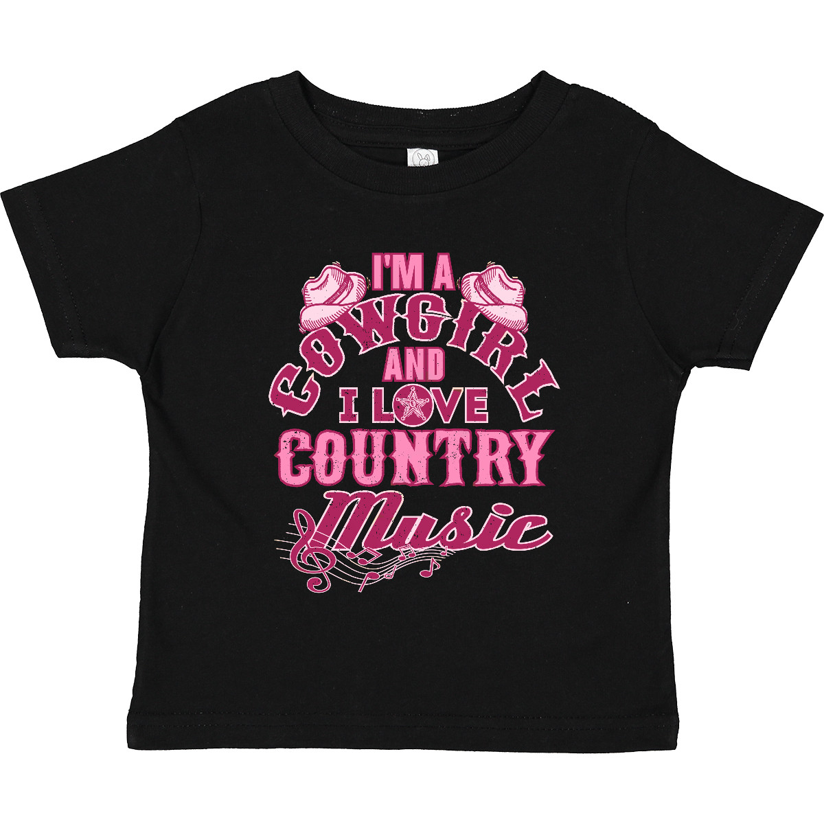 Inktastic I Love Country Music Cowgirl Toddler T-Shirt Country-western Clothing - Picture 2 of 9