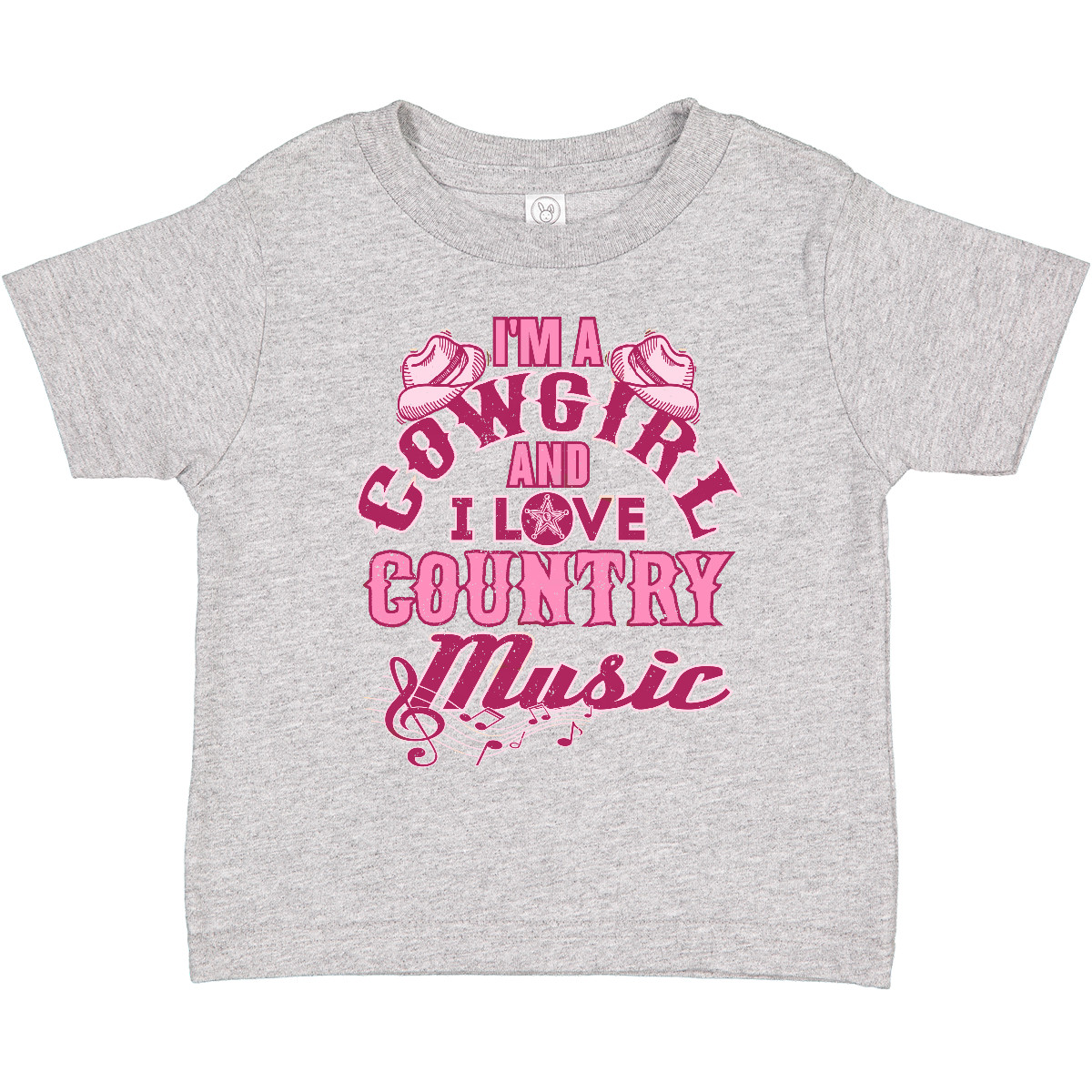 Inktastic I Love Country Music Cowgirl Toddler T-Shirt Country-western Clothing - Picture 5 of 9