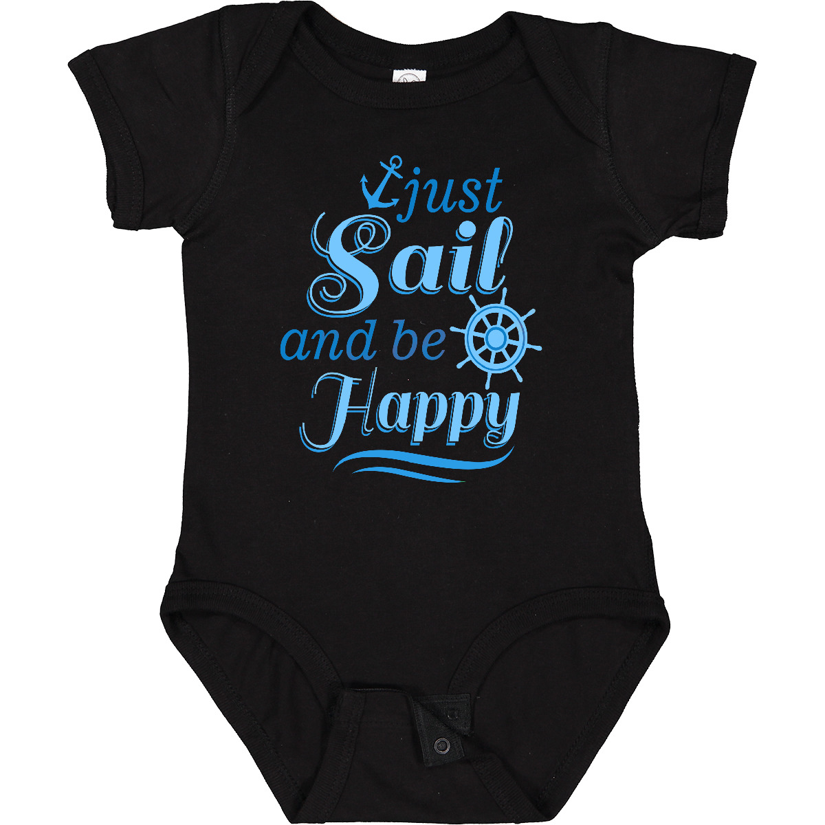 Inktastic Nautical Sailing Just Sail And Be Happy Baby Bodysuit Yacht Boat Hws - Picture 2 of 4