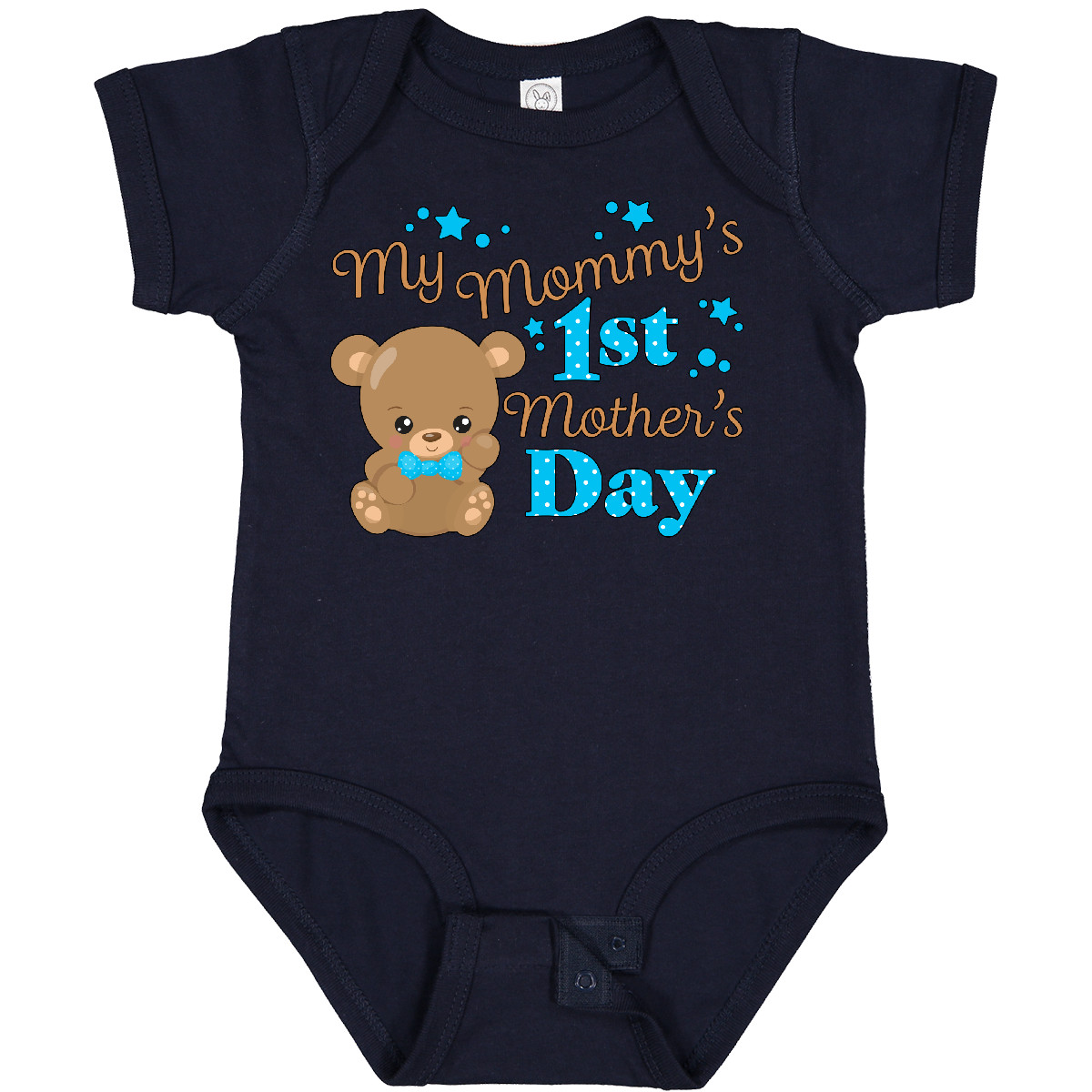 Inktastic Mommys 1ère fête des mères - Body bébé ours mignon enfant bébé - Photo 9 sur 11