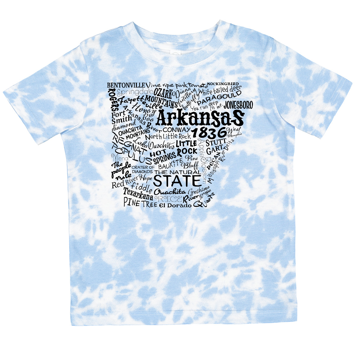 Inktastic Arkansas State Word Salad Toddler T-Shirt Home Natural Little Rock Kid - Picture 8 of 8