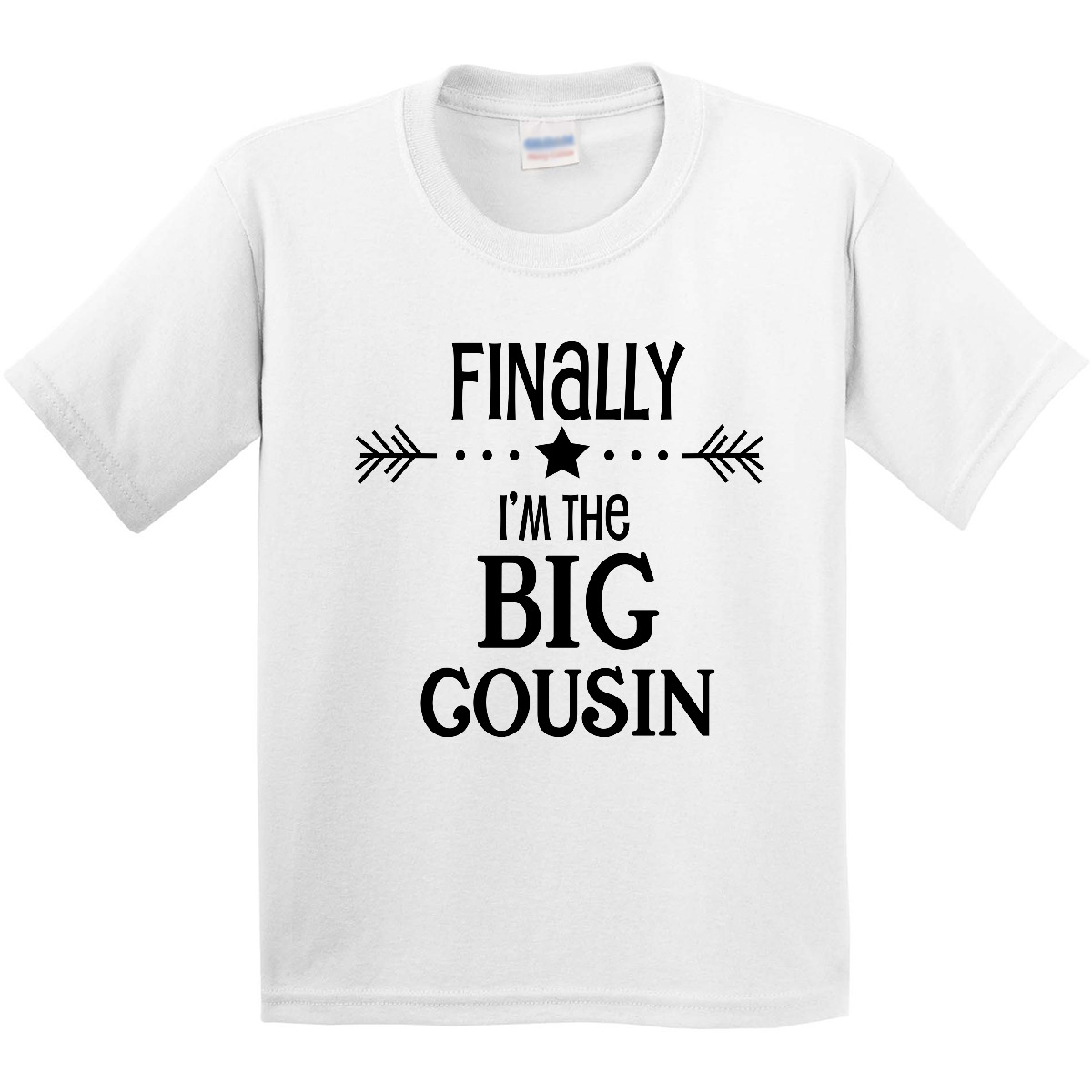 Inktastic Finally I'm The Big Cousin Youth T-Shirt Expecting Future New Little - Picture 5 of 5