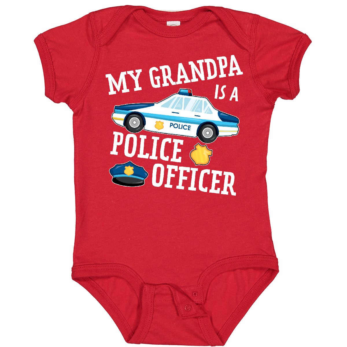 Inktastic Mein Opa ist ein Polizist Baby Body Familie Kinder Opa - Bild 7 von 9