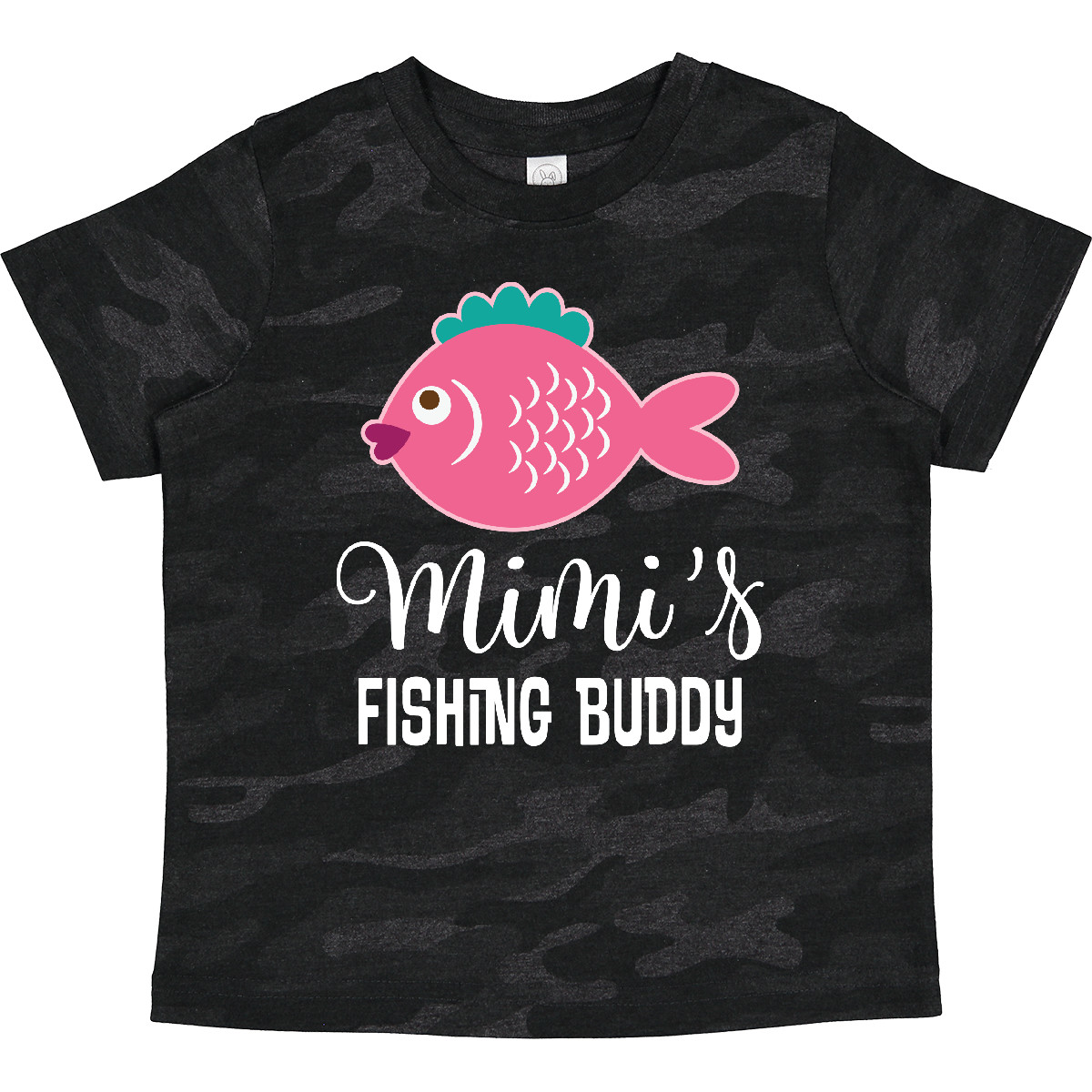 Inktastic Mimi's Fishing Buddy Girls Toddler T-Shirt Mimi Grandkids Childs Child - Picture 7 of 7