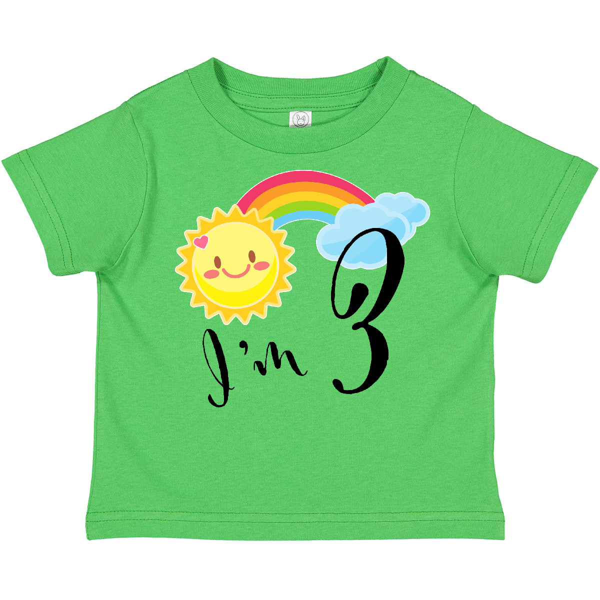 T-Shirt Inktastic Ich bin 3 - Dritter Geburtstag Sonne Regenbogen Kleinkind Geburtstage 3. Drei - Bild 2 von 8