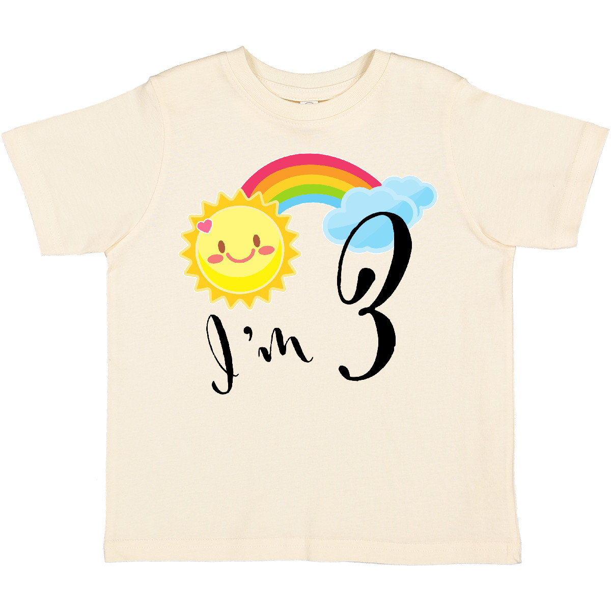 T-Shirt Inktastic Ich bin 3 - Dritter Geburtstag Sonne Regenbogen Kleinkind Geburtstage 3. Drei - Bild 4 von 8