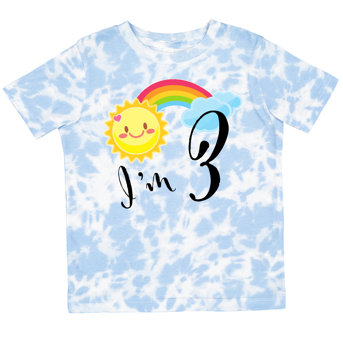T-Shirt Inktastic Ich bin 3 - Dritter Geburtstag Sonne Regenbogen Kleinkind Geburtstage 3. Drei - Bild 6 von 8