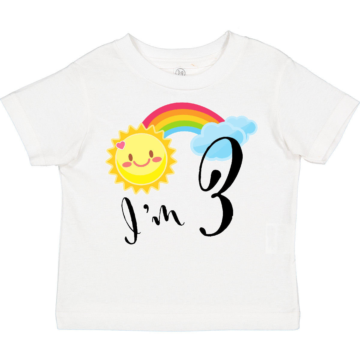 T-Shirt Inktastic Ich bin 3 - Dritter Geburtstag Sonne Regenbogen Kleinkind Geburtstage 3. Drei - Bild 8 von 8