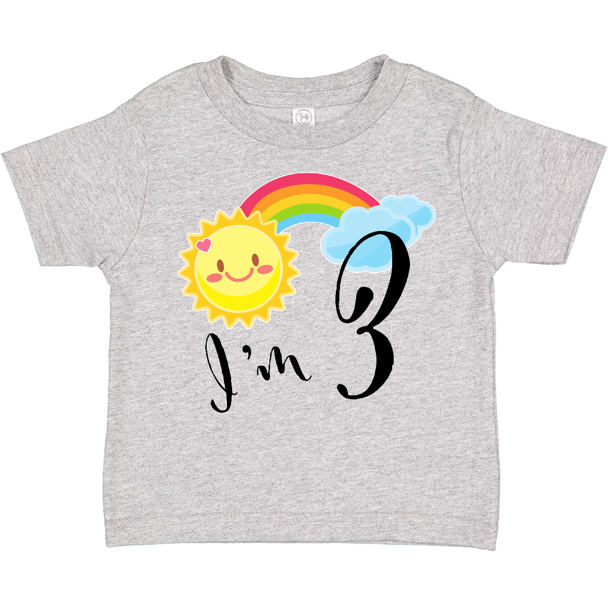 T-Shirt Inktastic Ich bin 3 - Dritter Geburtstag Sonne Regenbogen Kleinkind Geburtstage 3. Drei - Bild 3 von 8