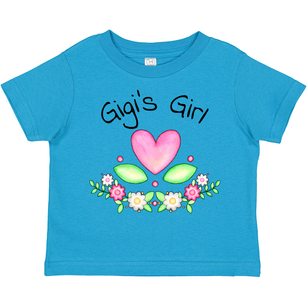 Inktastic Gigi's Girl- Heart Flowers Toddler T-Shirt Family Cute Grandma Gigi - Picture 14 of 15