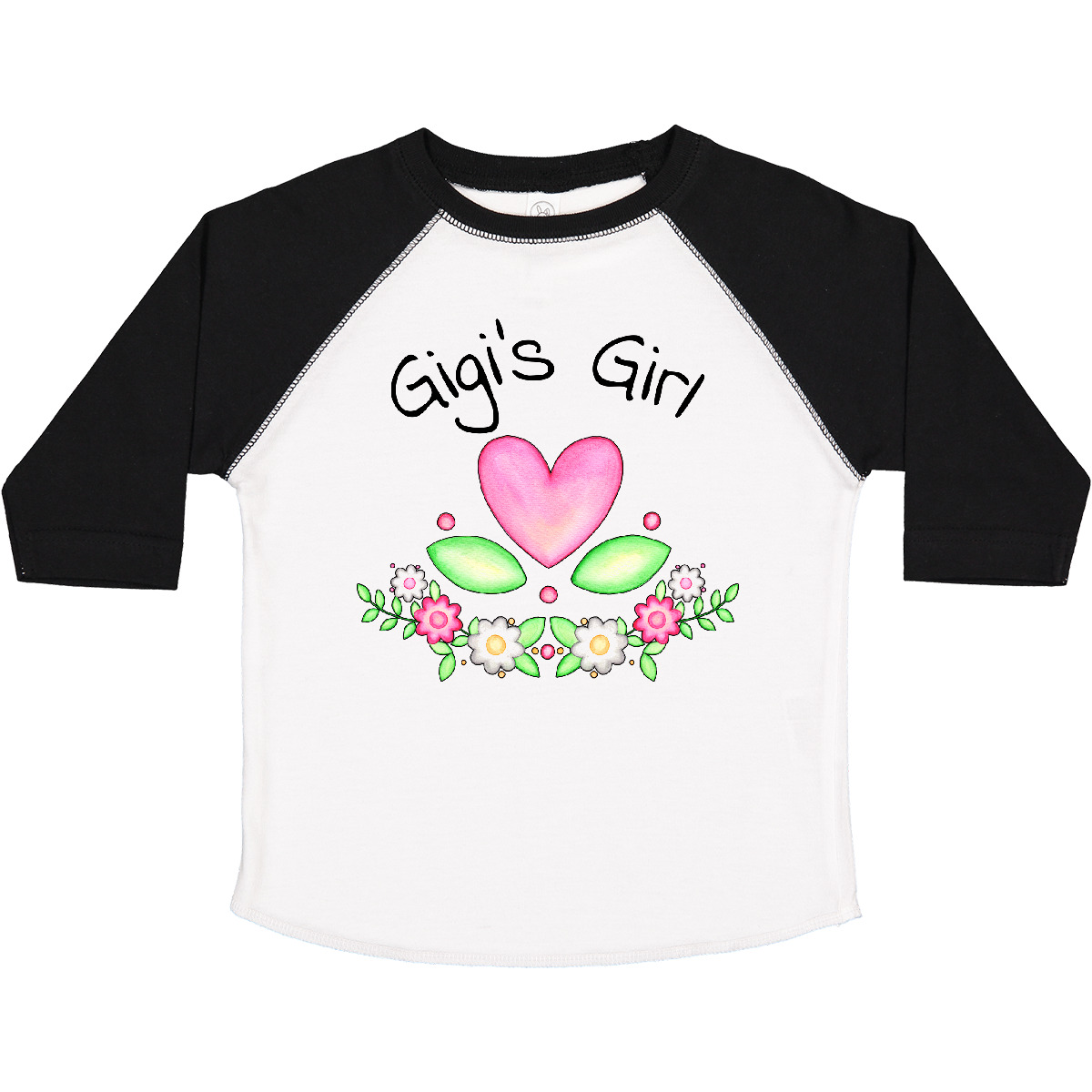 Inktastic Gigi’s Girl- Heart Flowers Toddler T-Shirt Family Cute Grandma Gigi
