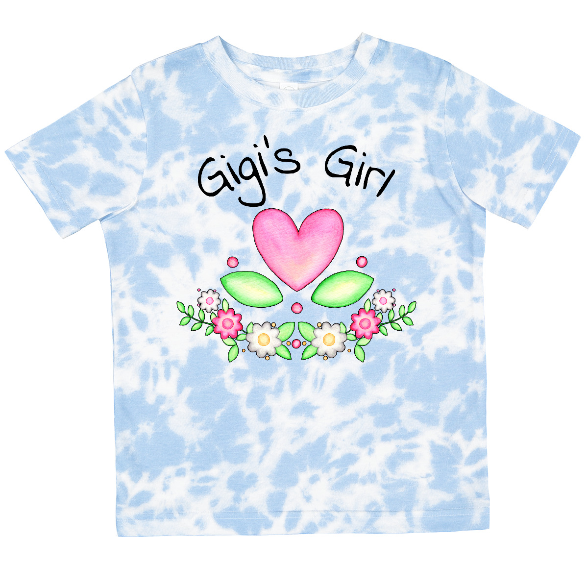 Inktastic Gigi's Girl- Heart Flowers Toddler T-Shirt Family Cute Grandma Gigi - Picture 11 of 15