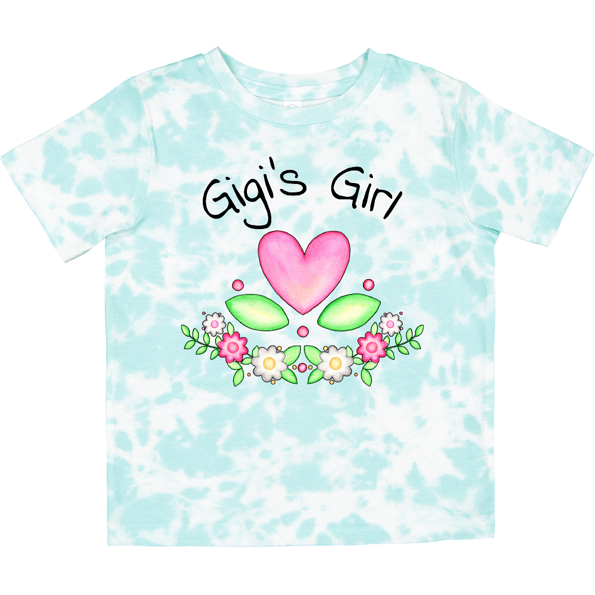 Inktastic Gigi's Girl- Heart Flowers Toddler T-Shirt Family Cute Grandma Gigi - Picture 12 of 15