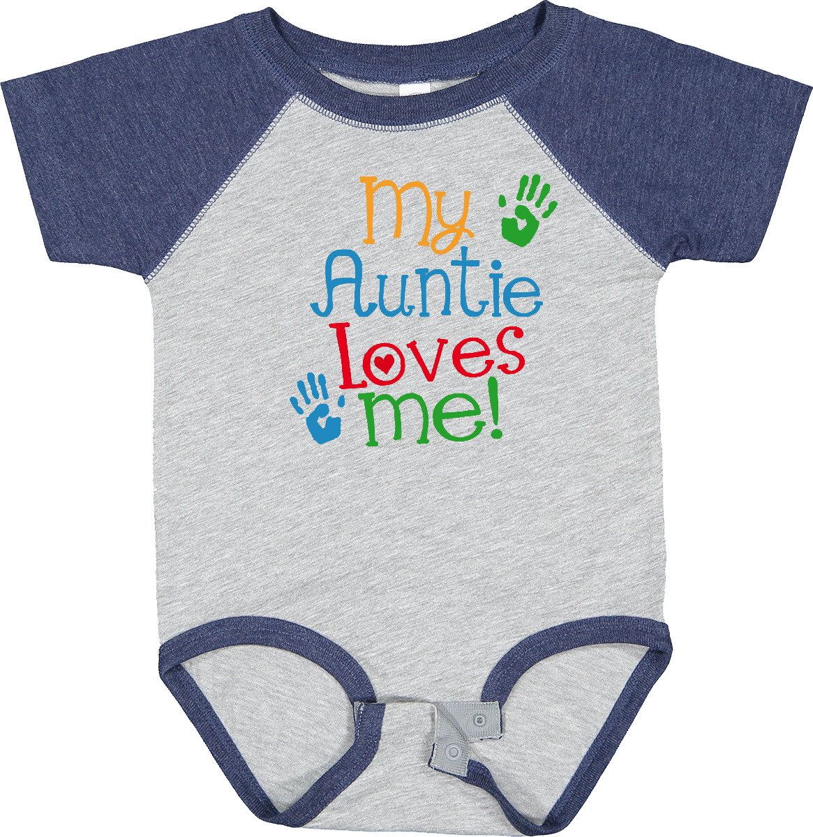 my Inktastic My Auntie Loves Me Nephew Baby Bodysuit Aunty Boys Girls