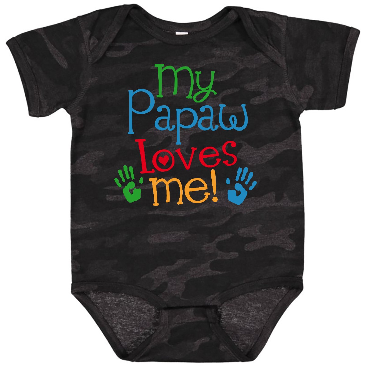 Inktastic My Papaw Loves Me Baby Bodysuit From Grandchild Childs Cute Girls Boys - Picture 5 of 6