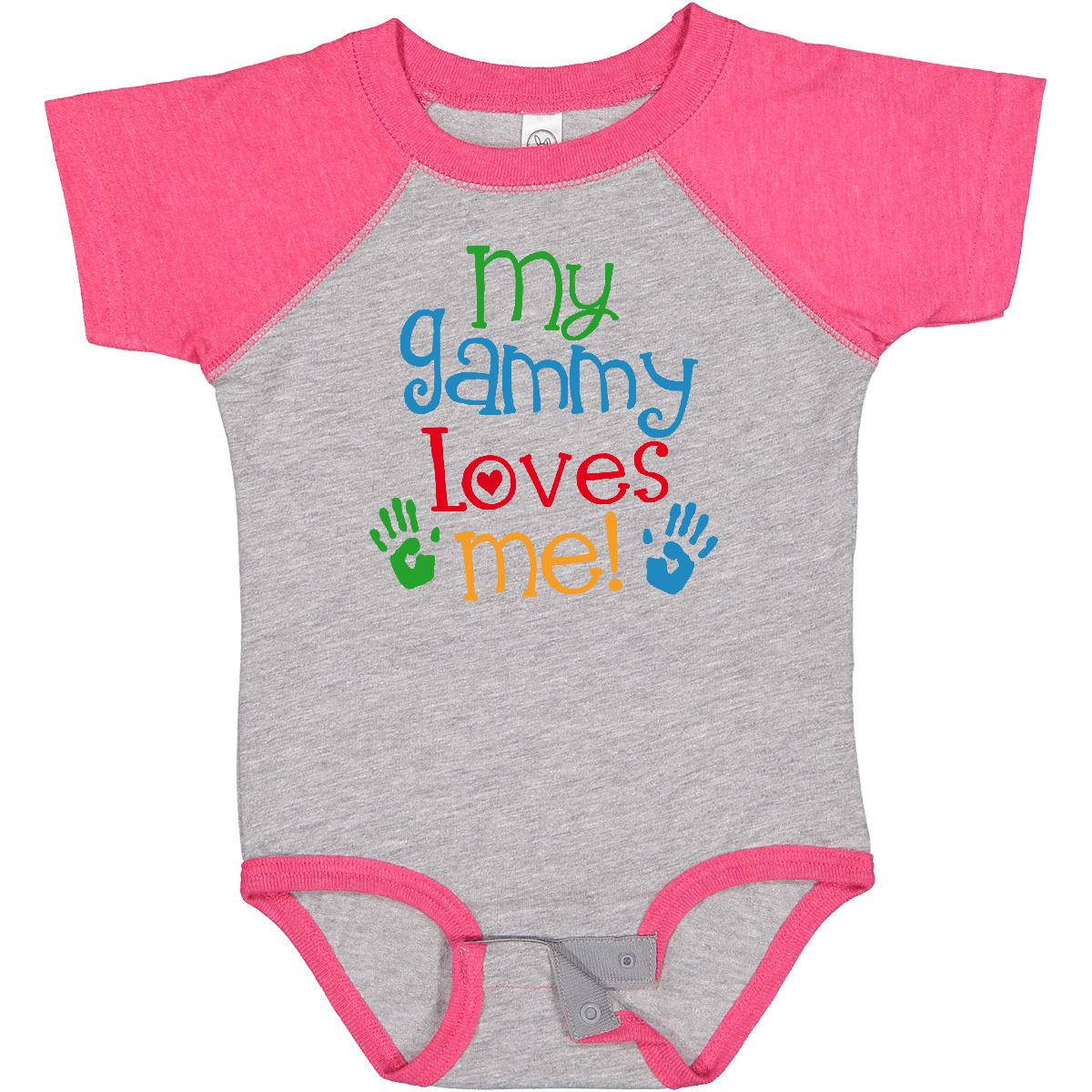 Inktastic My Gammy Loves Me Baby Bodysuit Boys Girls Grandchild Grandson Infant - Picture 2 of 11