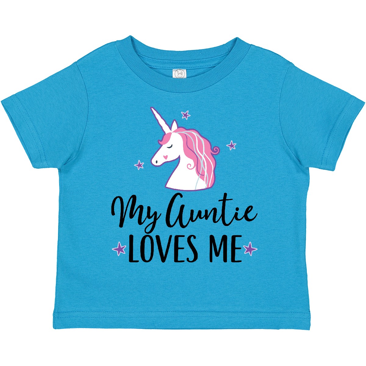 Inktastic My Auntie Loves Me Unicorn Toddler T-Shirt Girls Childs Clothing Stars - Picture 14 of 17