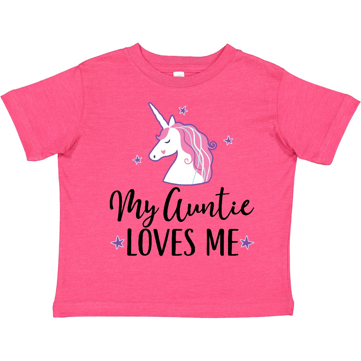 Inktastic My Auntie Loves Me Unicorn Toddler T-Shirt Girls Childs Clothing Stars - Picture 15 of 17