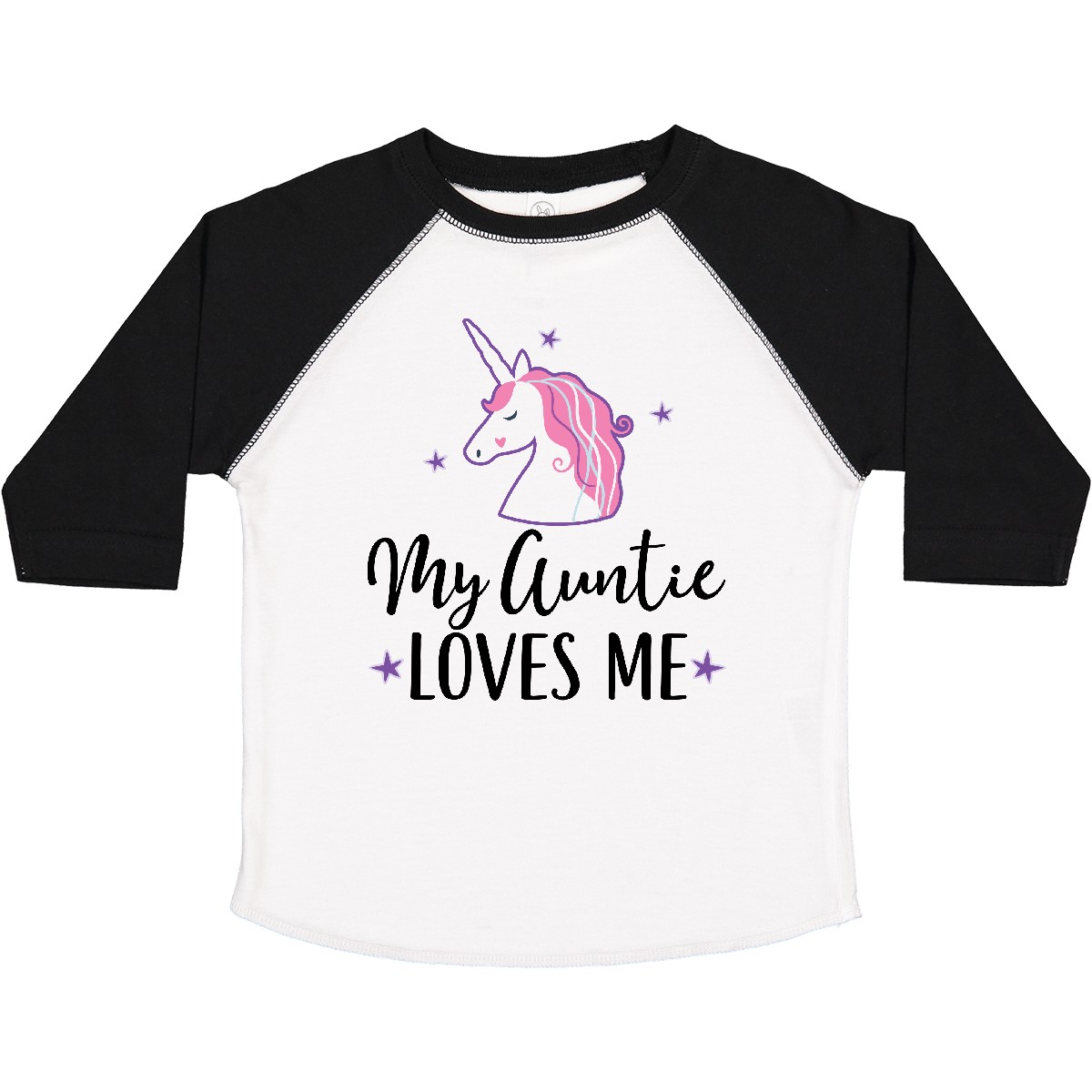 Inktastic My Auntie Loves Me Unicorn Toddler T-Shirt Girls Childs Clothing Stars - Picture 17 of 17