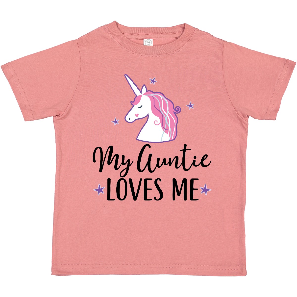 Inktastic My Auntie Loves Me Unicorn Toddler T-Shirt Girls Childs Clothing Stars - Picture 9 of 17