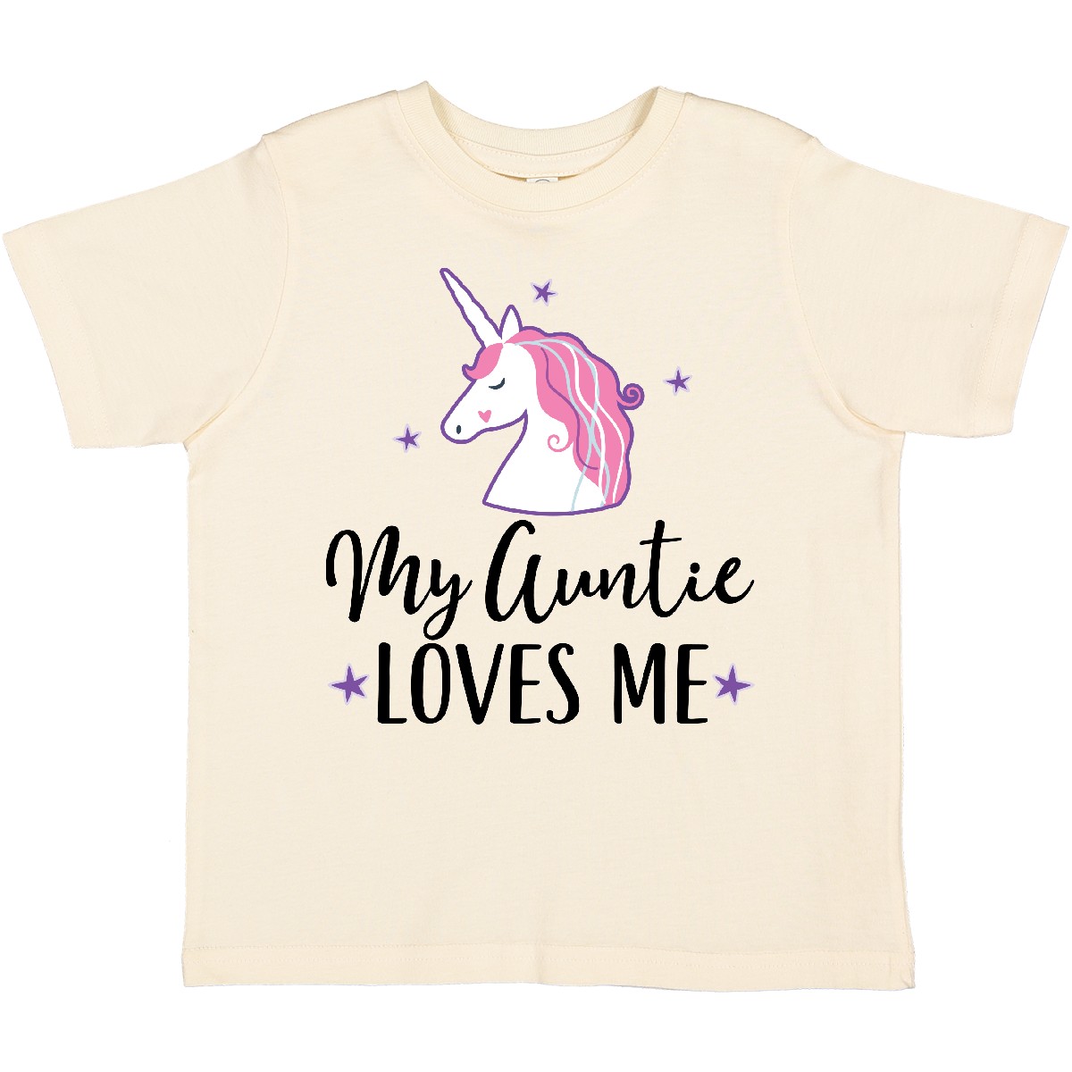 Inktastic My Auntie Loves Me Unicorn Toddler T-Shirt Girls Childs Clothing Stars - Picture 10 of 17