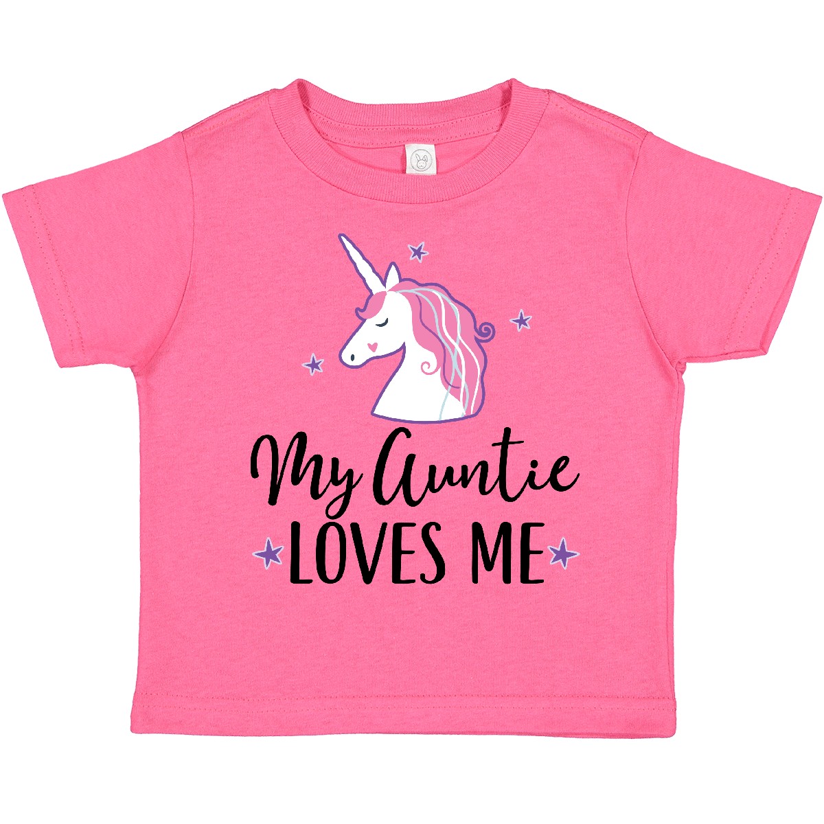 Inktastic My Auntie Loves Me Unicorn Toddler T-Shirt Girls Childs Clothing Stars - Picture 8 of 17