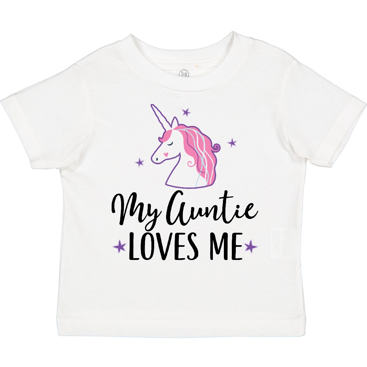 Inktastic My Auntie Loves Me Unicorn Toddler T-Shirt Girls Childs Clothing Stars - Picture 16 of 17