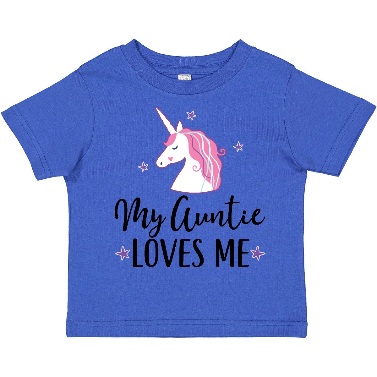 Inktastic My Auntie Loves Me Unicorn Toddler T-Shirt Girls Childs Clothing Stars - Picture 11 of 17