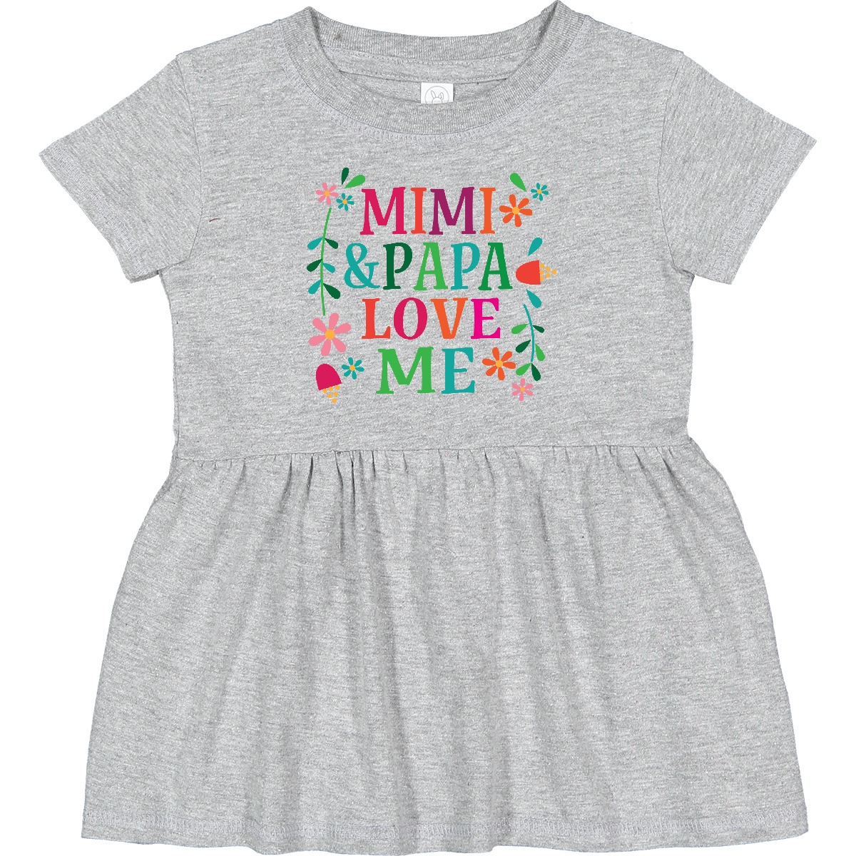 Inktastic Mimi And Papa Love Me Infant Dress Cute Apparel Clothing Flowered - Picture 2 of 6