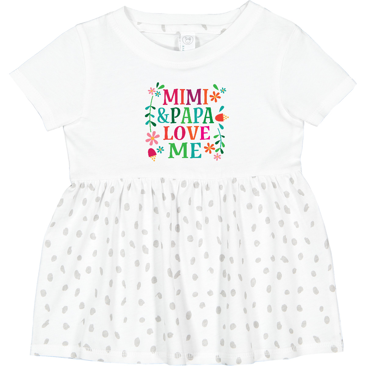 Inktastic Mimi And Papa Love Me Infant Dress Cute Apparel Clothing Flowered - Picture 5 of 6