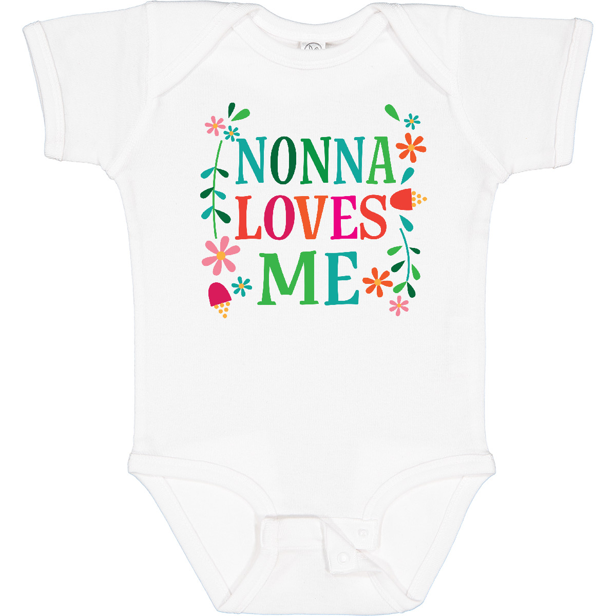 Inktastic Nonna Loves Me Enkelin Baby Body Mädchen Enkel Kinder Bekleidung Hws - Bild 9 von 11