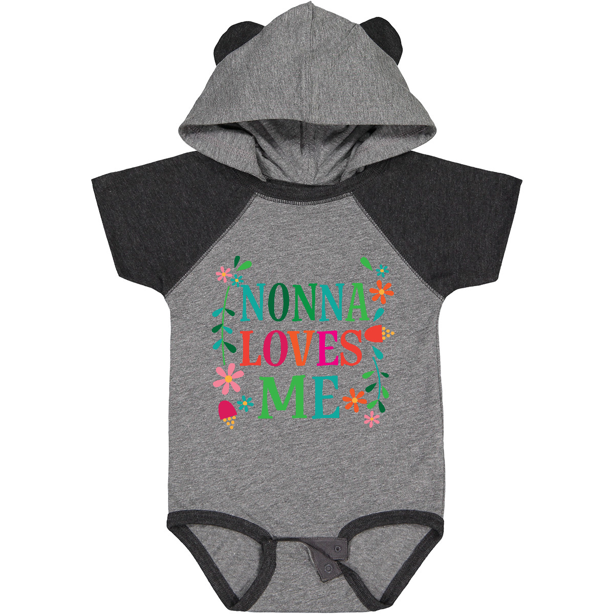 Inktastic Nonna Loves Me Enkelin Baby Body Mädchen Enkel Kinder Bekleidung Hws - Bild 7 von 11