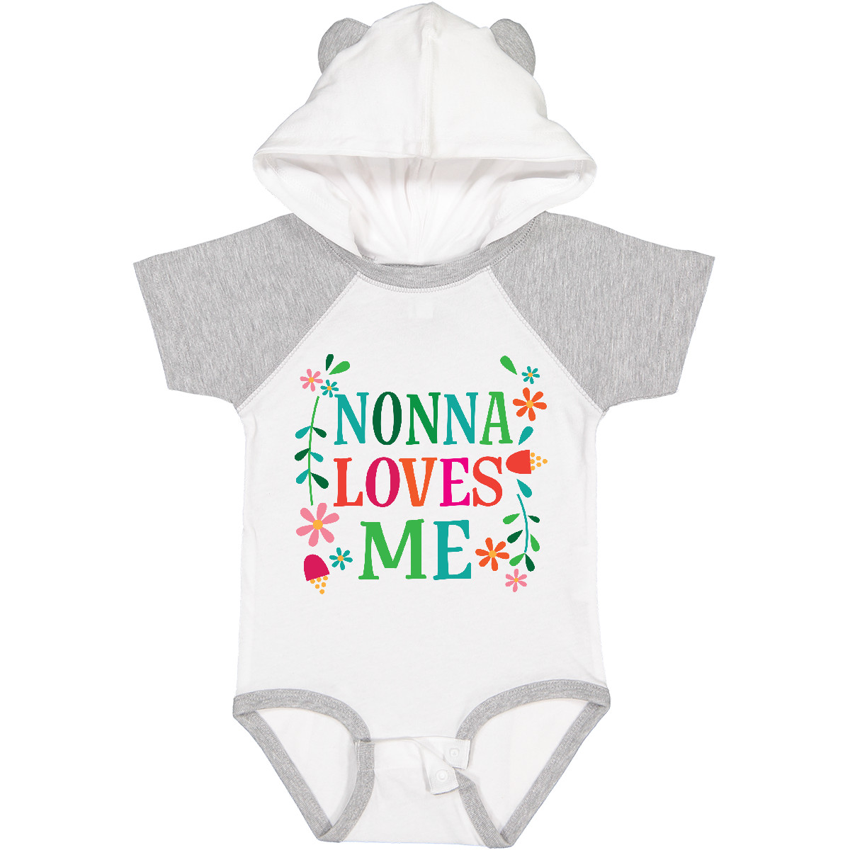 Inktastic Nonna Loves Me Enkelin Baby Body Mädchen Enkel Kinder Bekleidung Hws - Bild 10 von 11