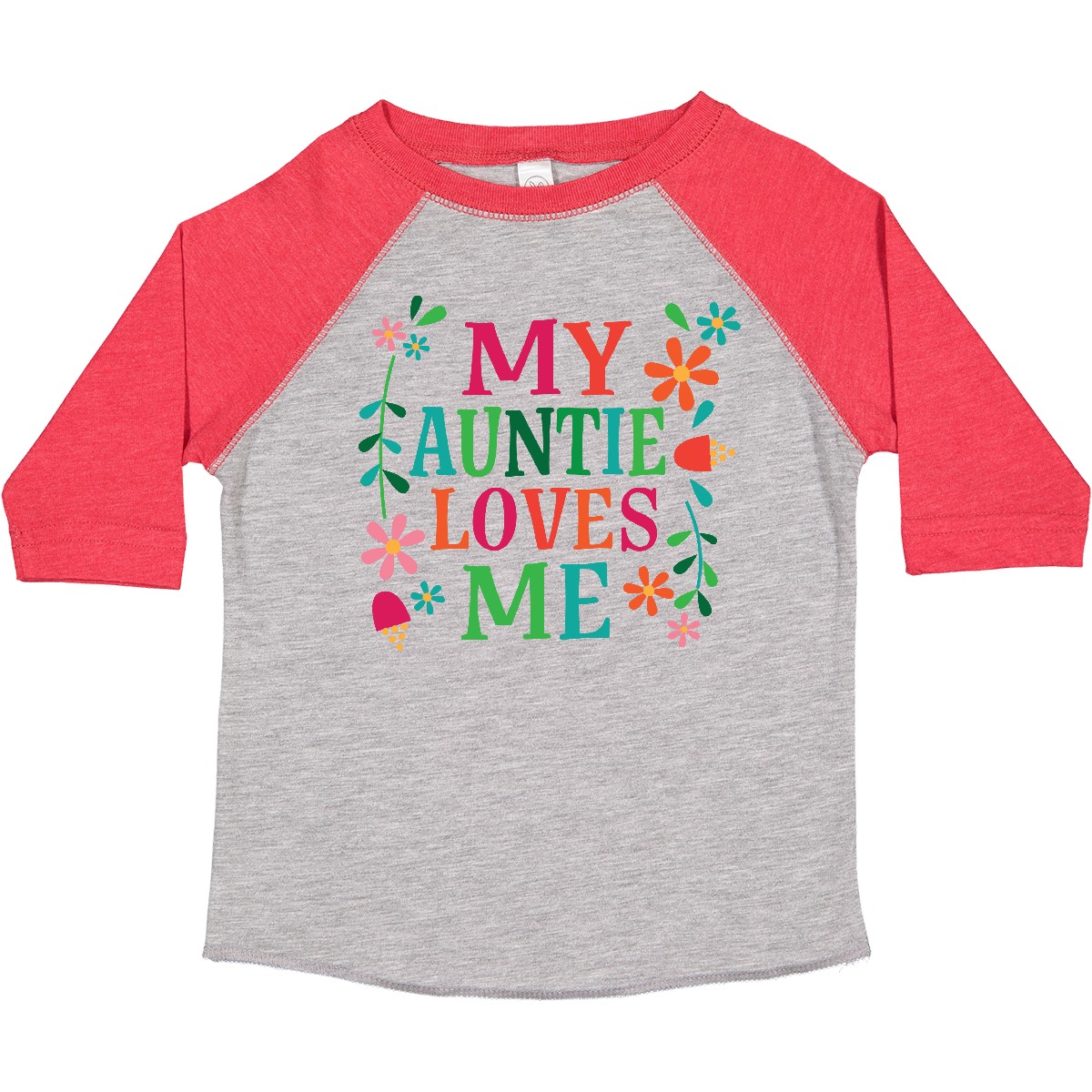 Inktastic My Auntie Loves Me Mädchen Kleinkind T-Shirt Tante aus Blumen Gänseblümchen Kind - Bild 7 von 12