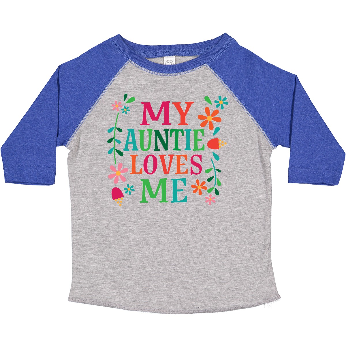 Inktastic My Auntie Loves Me Mädchen Kleinkind T-Shirt Tante aus Blumen Gänseblümchen Kind - Bild 8 von 12