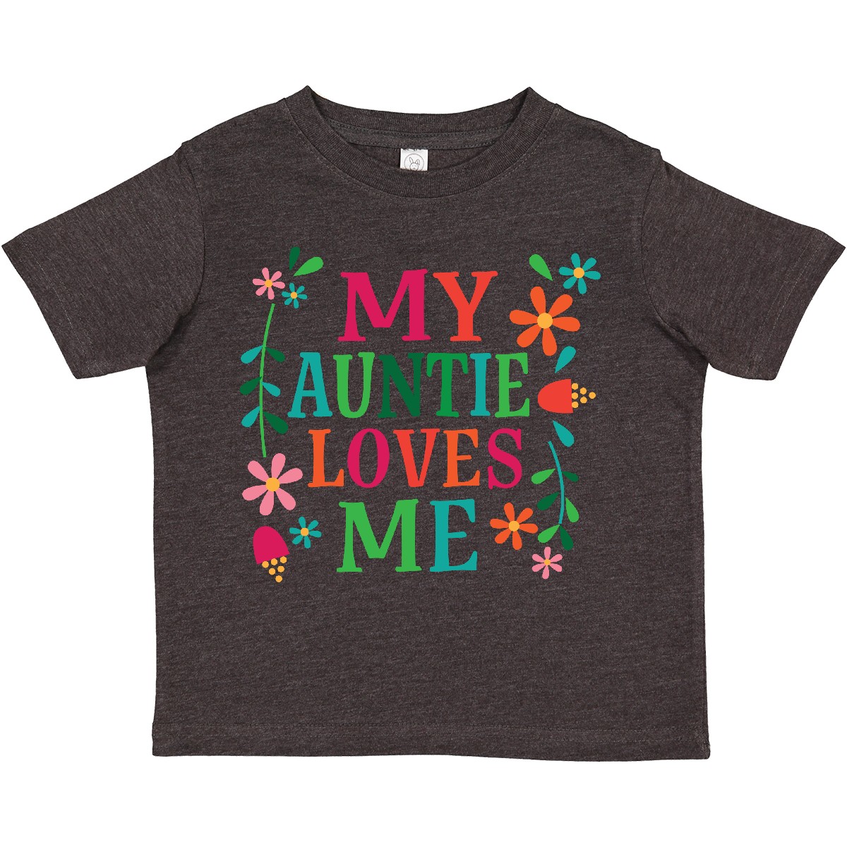 Inktastic My Auntie Loves Me Mädchen Kleinkind T-Shirt Tante aus Blumen Gänseblümchen Kind - Bild 11 von 12