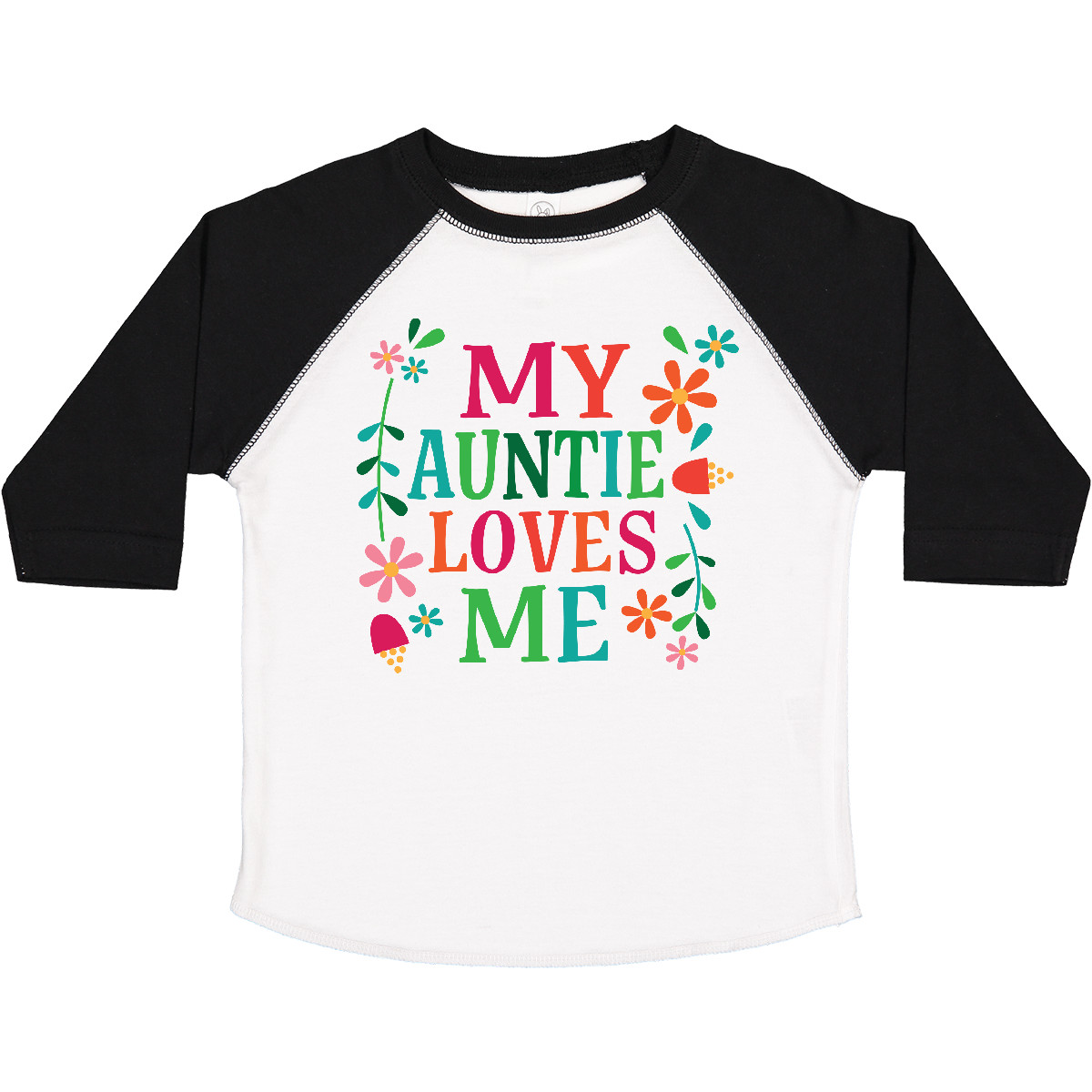 Inktastic My Auntie Loves Me Mädchen Kleinkind T-Shirt Tante aus Blumen Gänseblümchen Kind - Bild 12 von 12