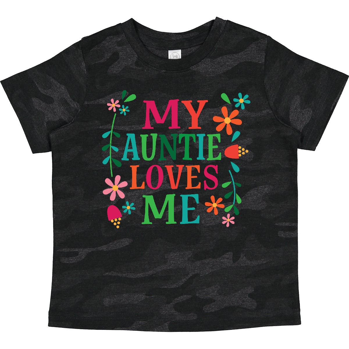 Inktastic My Auntie Loves Me Mädchen Kleinkind T-Shirt Tante aus Blumen Gänseblümchen Kind - Bild 10 von 12