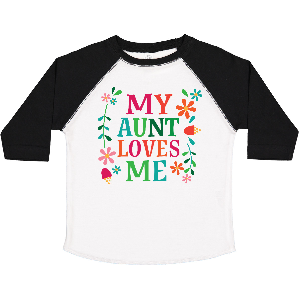 Inktastic My Aunt Loves Me Niece Toddler T-Shirt Girls Floral Clothing Apparel - Picture 12 of 12