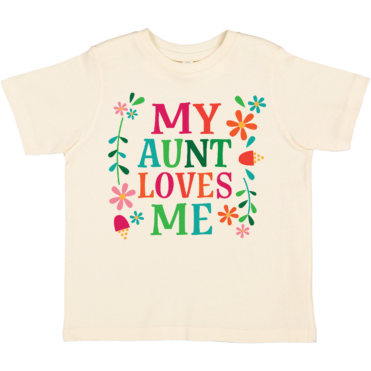 Inktastic My Aunt Loves Me Niece Toddler T-Shirt Girls Floral Clothing Apparel - Picture 9 of 12