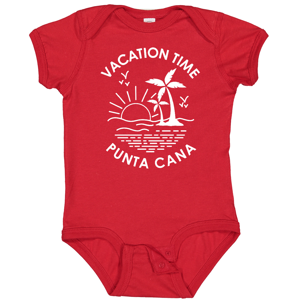 Inktastic Vacation Time In Punta Cana Baby Bodysuit Summer Spring