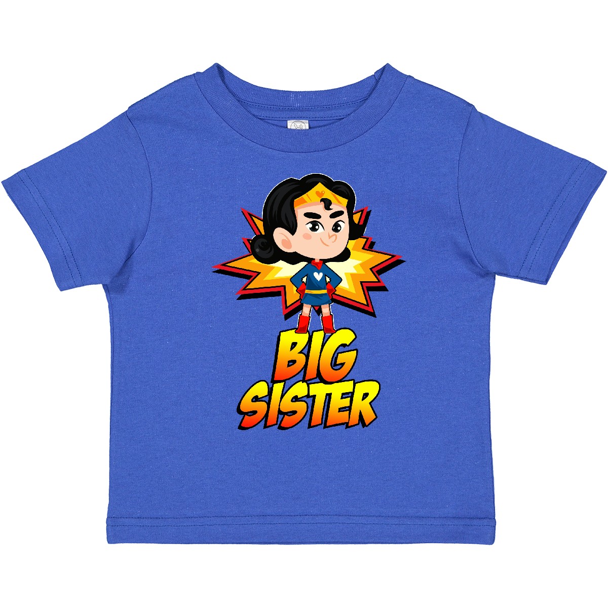 Inktastic Big Sister Superhero Toddler T-Shirt Super Sis Comic Book Girl Child - Picture 8 of 9